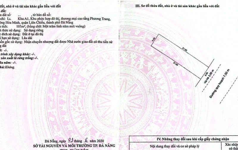 Bán đất đường Trần Minh Tông - DT 105m2 - Đông Nam - Hàng Hiếm